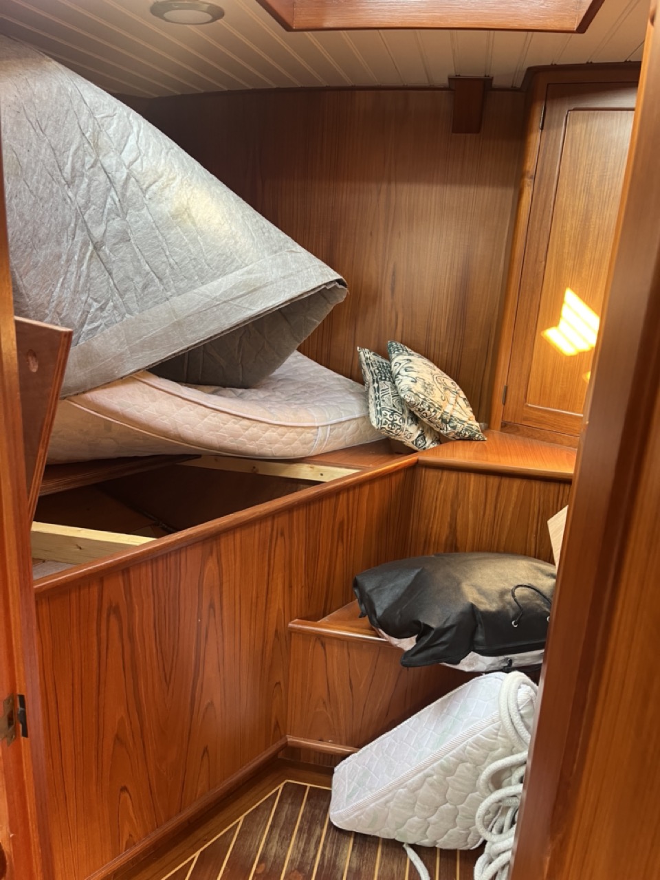 Chaos in de voorste hut